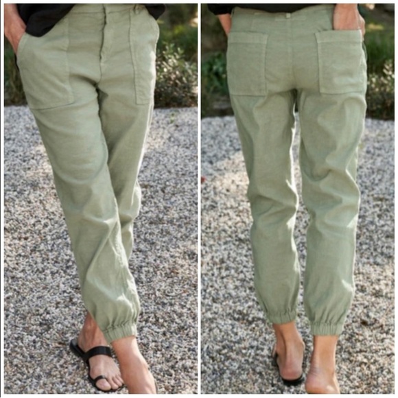 Frank & Eileen Jameson Utility Jogger Sage Green Size 8 - Picture 1 of 12